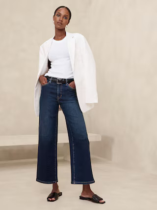 High-Rise Wide-Leg Crop Jean | Banana Republic Factory