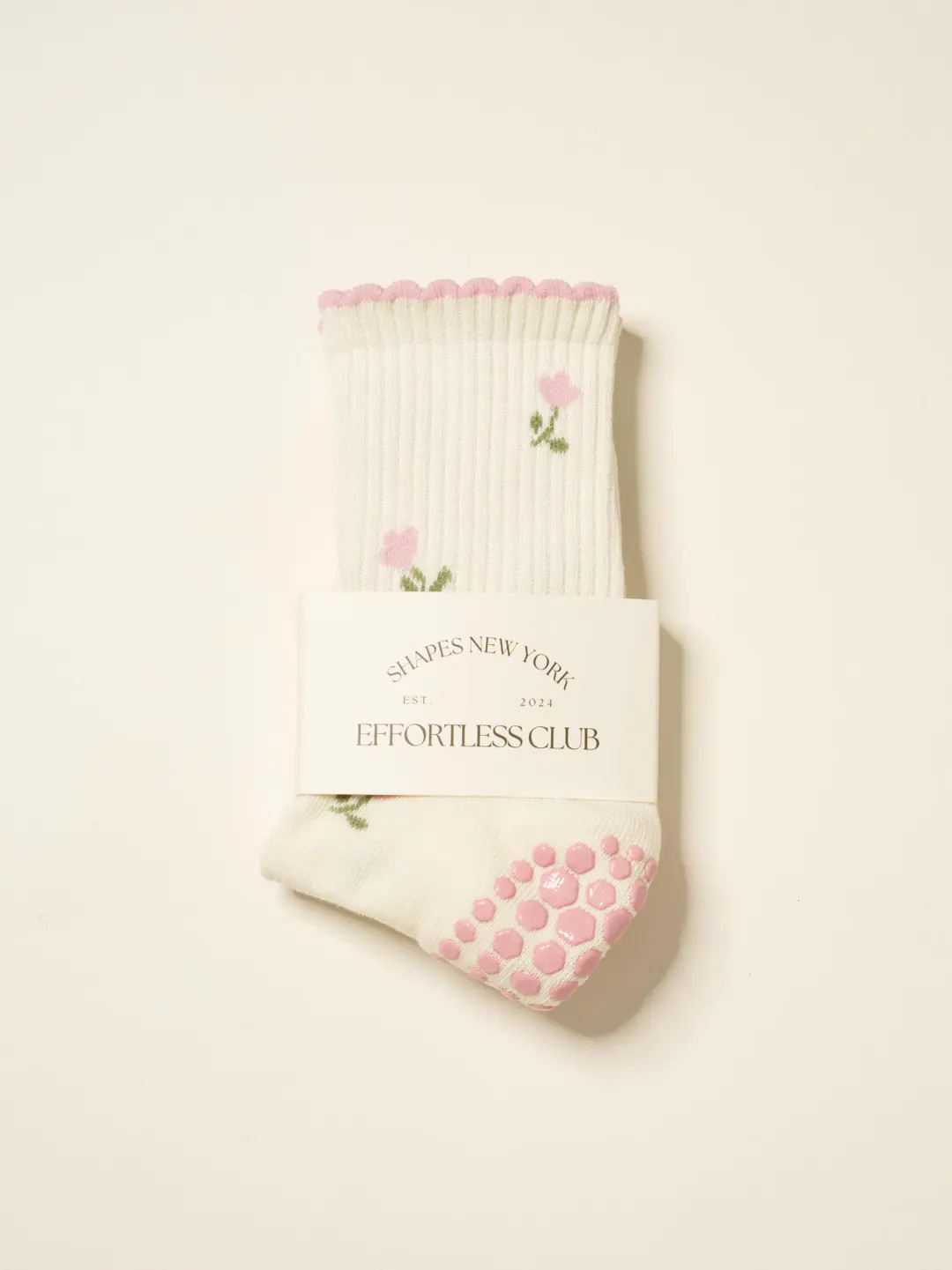 Tulip Print Grip Socks: Effortless Club Pilates, Barre, Yoga - Etsy Canada | Etsy (US)