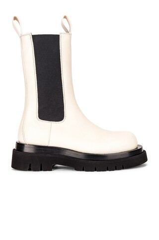 Bottega Veneta BV Lug Boots in Sea Salt | FWRD | FWRD 