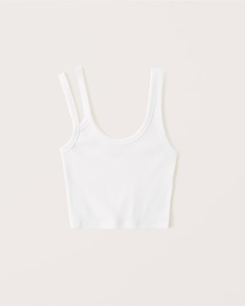 Ribbed Asymmetrical Tank | Abercrombie & Fitch (US)