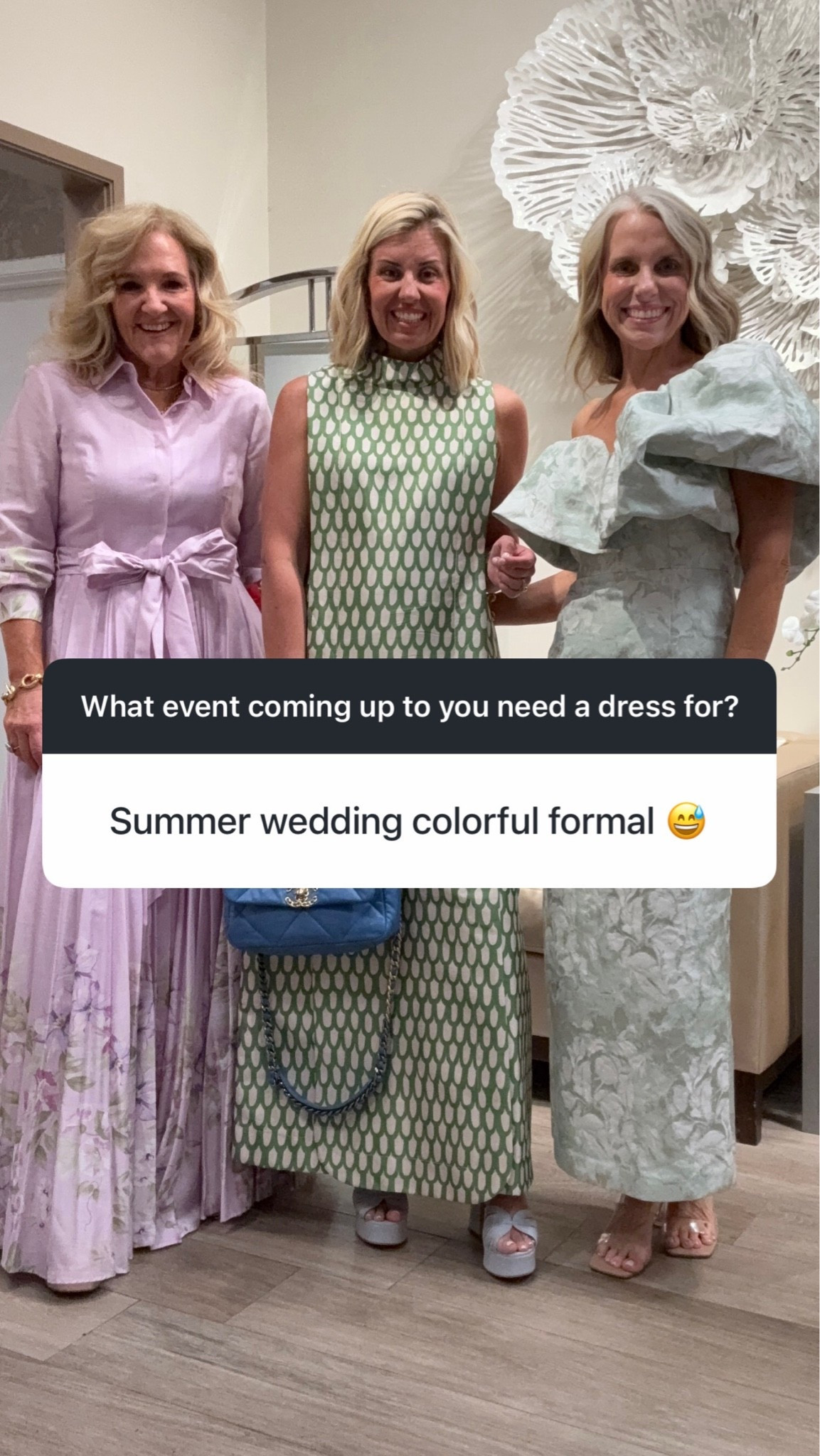 Summer formal wedding guest dress. 
Linking a few we’ve found! We are all 5’3”

#LTKOver40 #LTKWedding #LTKPetite