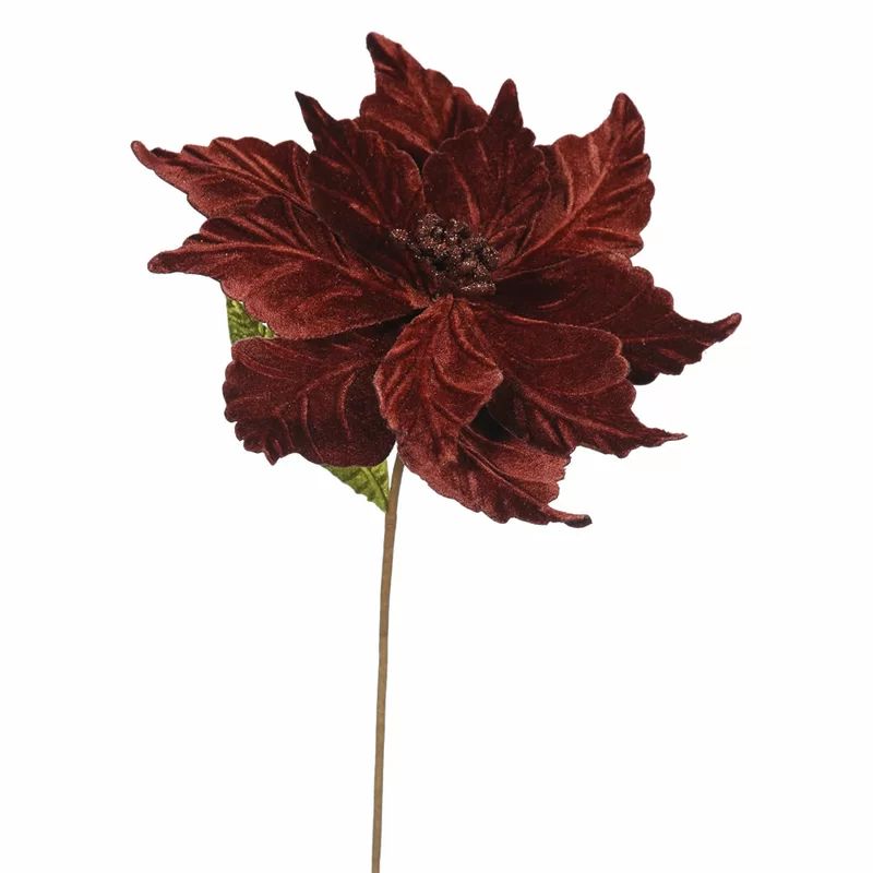 Poinsettia Decorative Christmas Stem Pick (Set of 6) | Wayfair North America