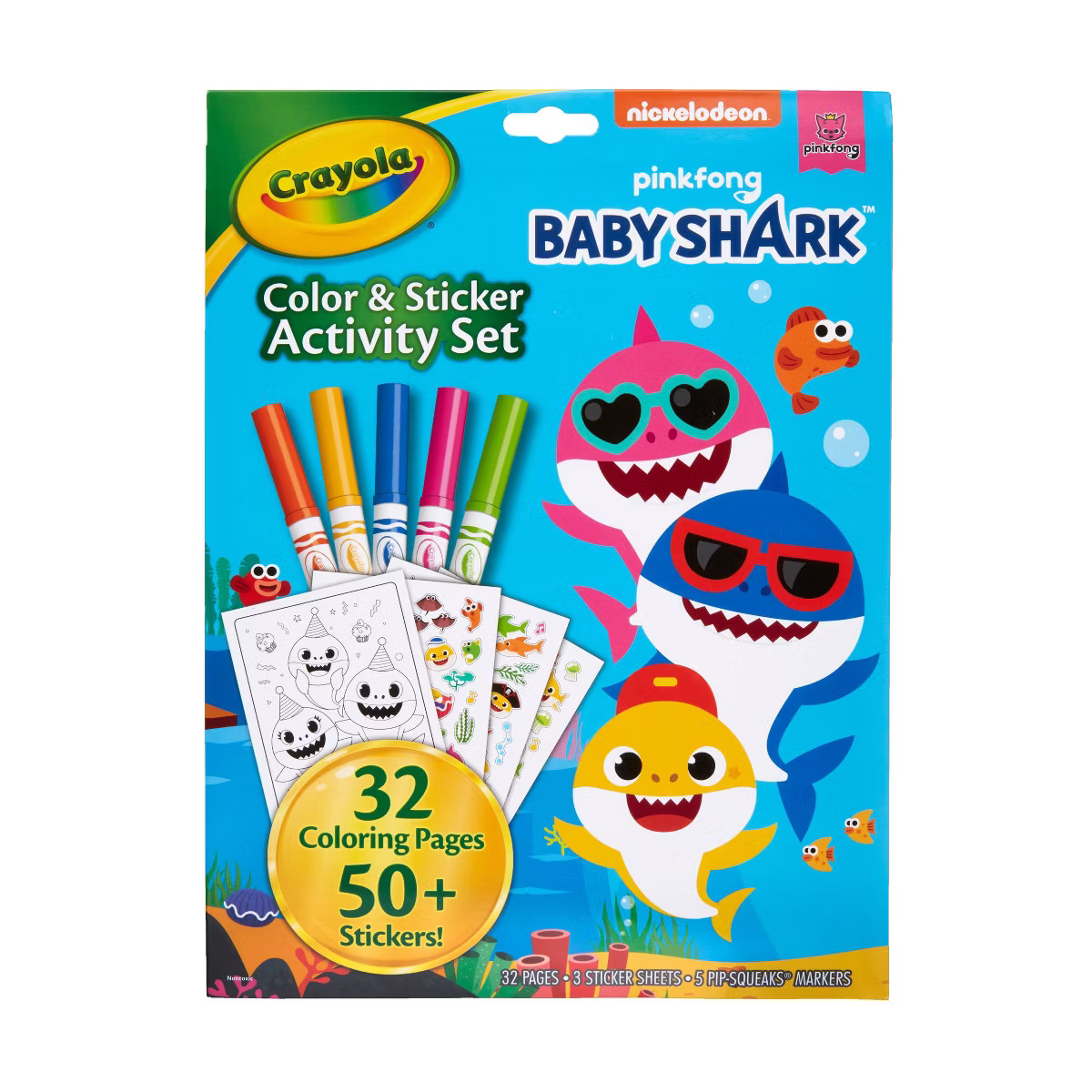 Crayola Baby Shark Color & Sticker Activity Set | Target