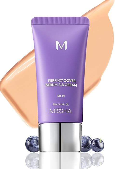 MISSHA M PERFECT COVER SERUM BB CREAM No.19 Ivory - Fair/Light with Warm Undertone, BB Cream by C... | Amazon (US)