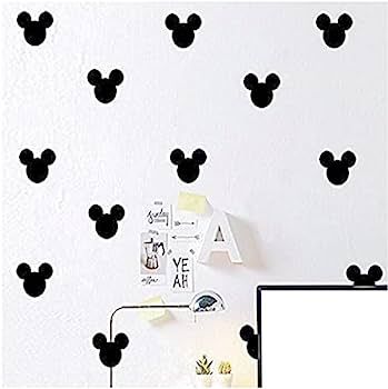 HORNO Cartoon Wall Sticker,Cute Animal Wall Art Easy Removable(Black) | Amazon (US)