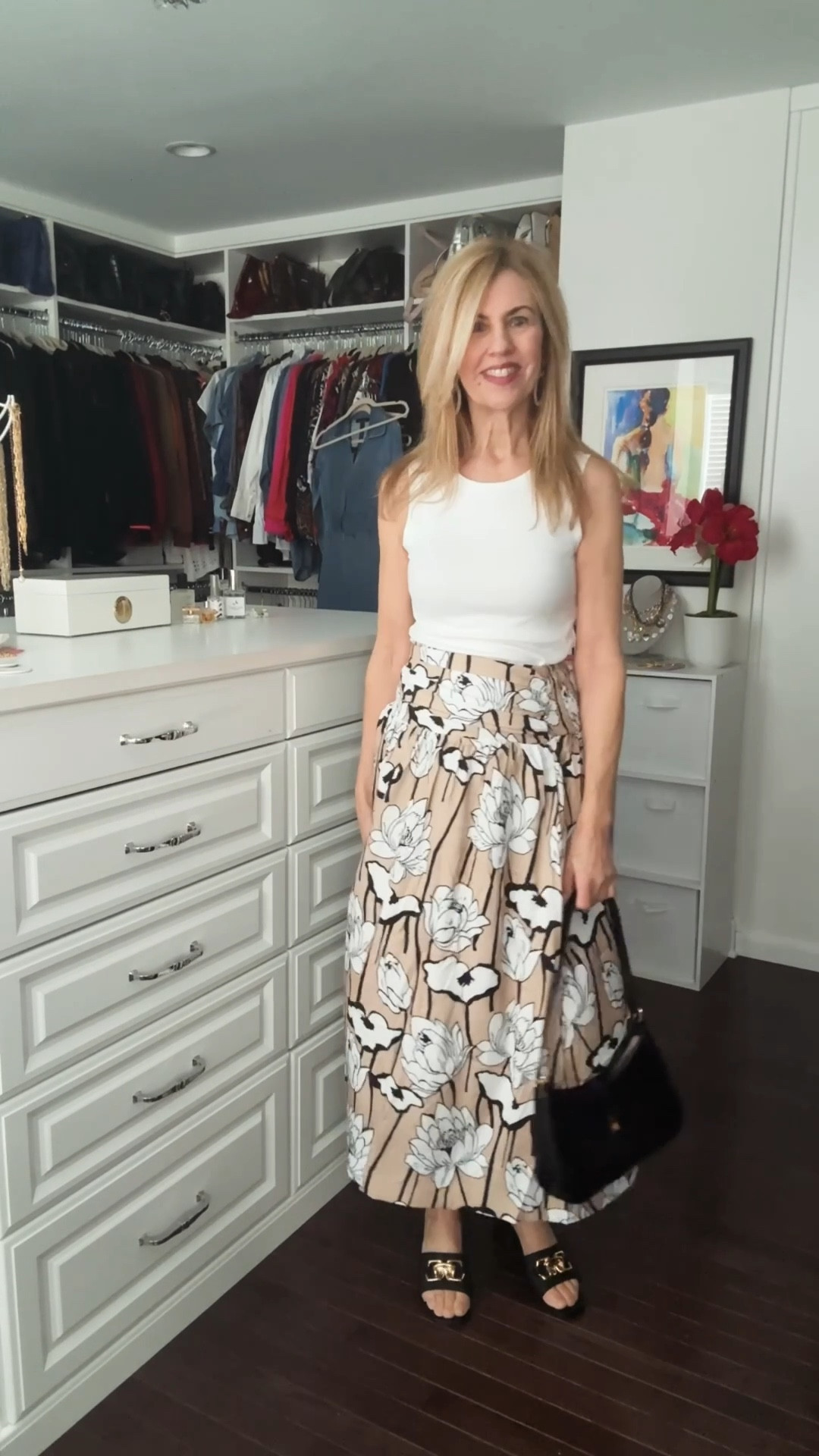 Well, I’m in California and the skirt came with me. It’s so versatile! 
I just wish the weather was better. It’s been cold and rainy! ￼￼

By the way, the skirt is under $25 ￼

#LTKTravel #LTKOver40