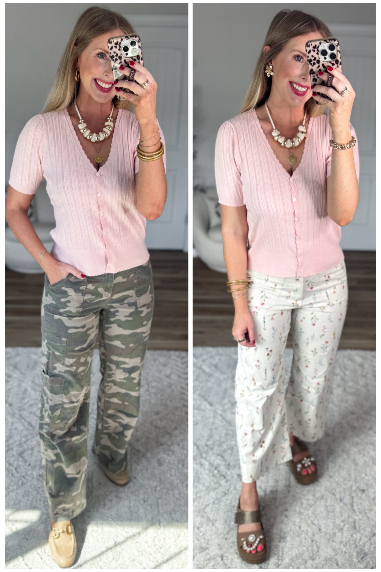 2 ways to style this pink Pointelle cardigan from Walmart!

#LTKmomlife #LTKootd