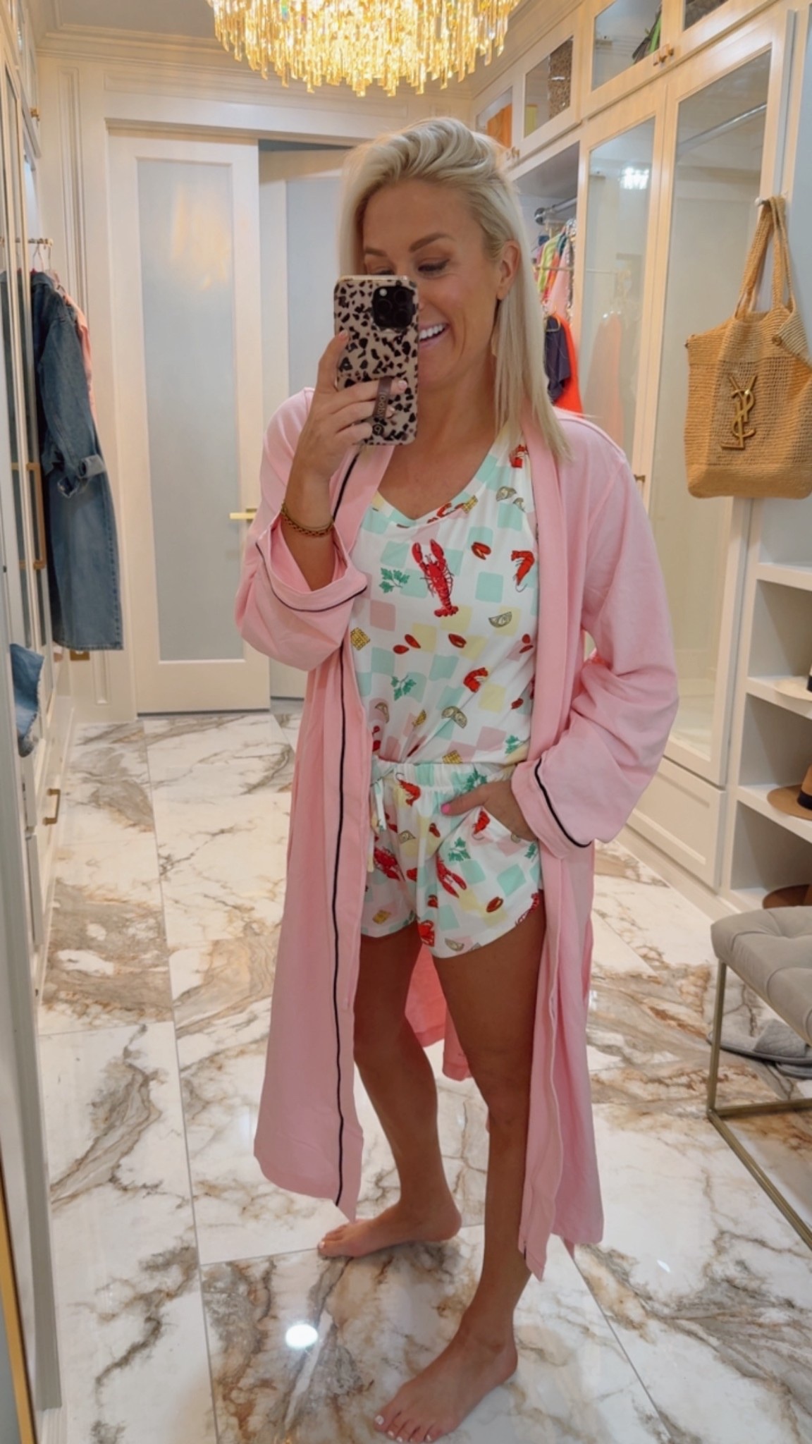 These jammies are only $12! Size medium 
And I love this robe - size small 