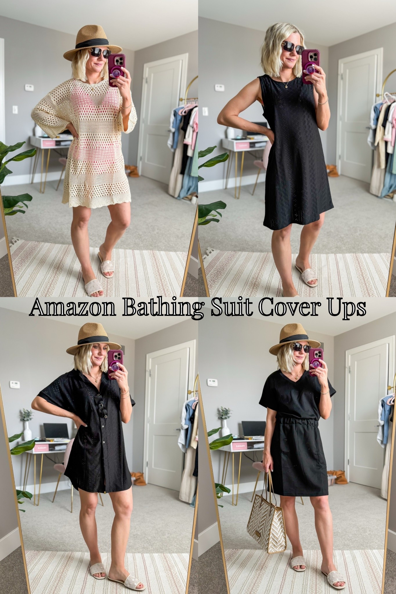 4 bathing suit coverup ups from Amazon! I’m wearing a small in all! 

#LTKSwim #LTKTravel #LTKPetite