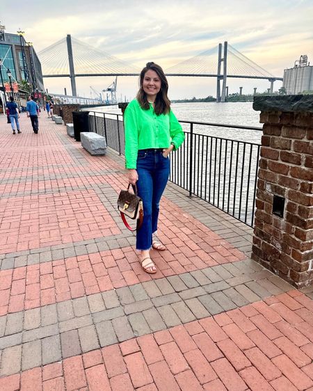 Green top from Target, Target style, target sandals, loft jeans 

#LTKstyletip #LTKFind #LTKfit