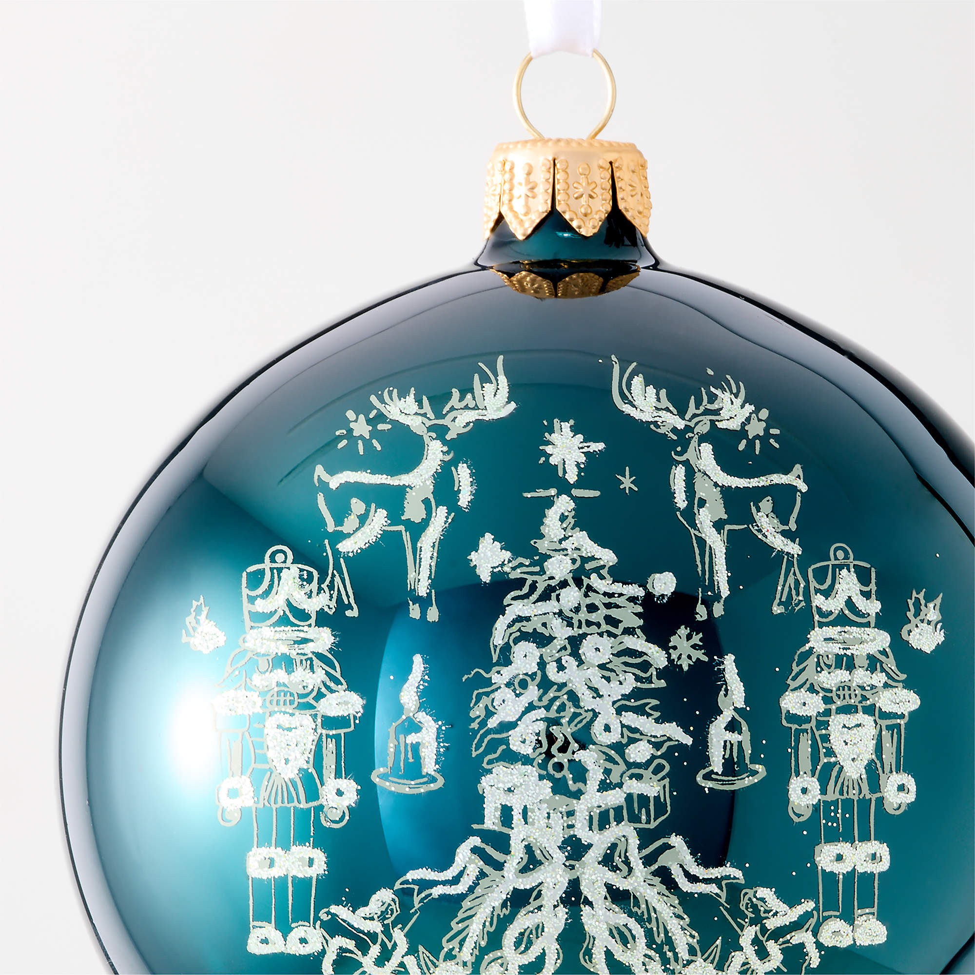 Balsam + Fir Candle & Nutcracker Kingdom Ornament Gift Set | CB2 | CB2