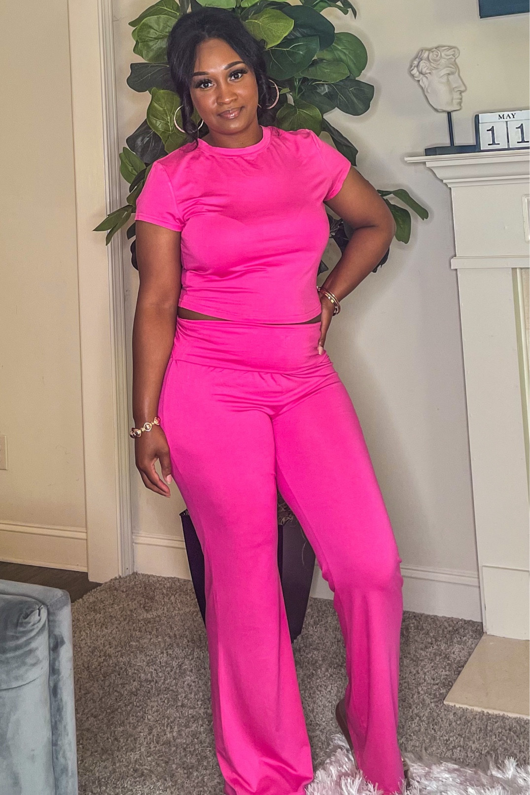 Pink 2 Piece Set For Traveling,Lounge,and Going Out 

#LTKStyleTip #LTKTravel #LTKActive