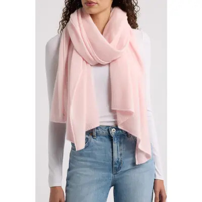 Nordstrom Cashmere Scarf in Pink Puff at Nordstrom | Nordstrom