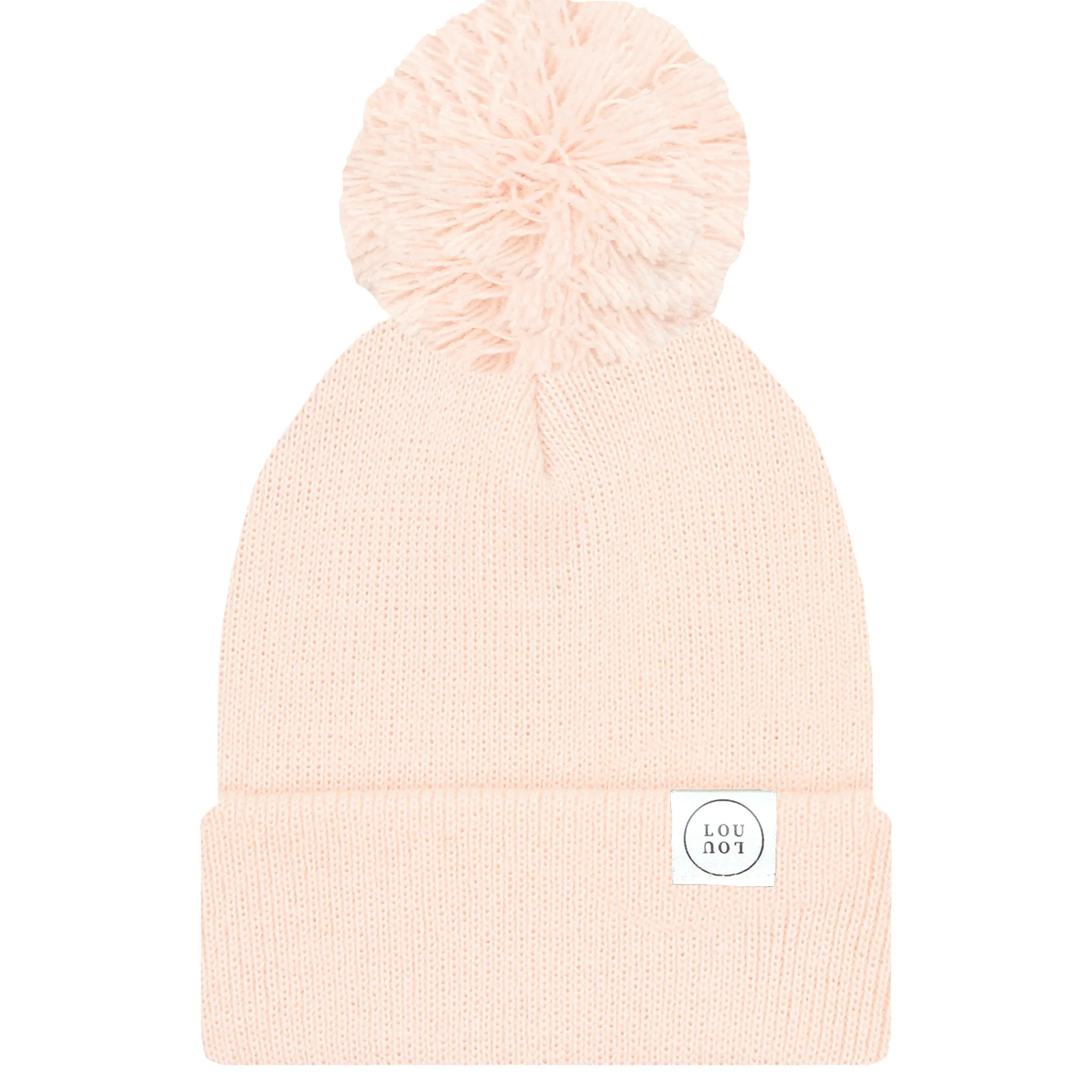 Beanie with Pom - Blush Pink | Lou Lou & Company