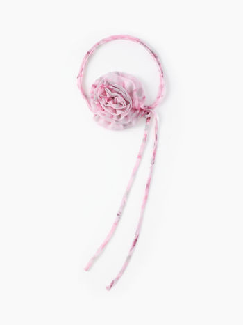 Chiffon FLORAL PATTERN ROSE LONG NECKLACE For Daily Casual Vacation | Cider