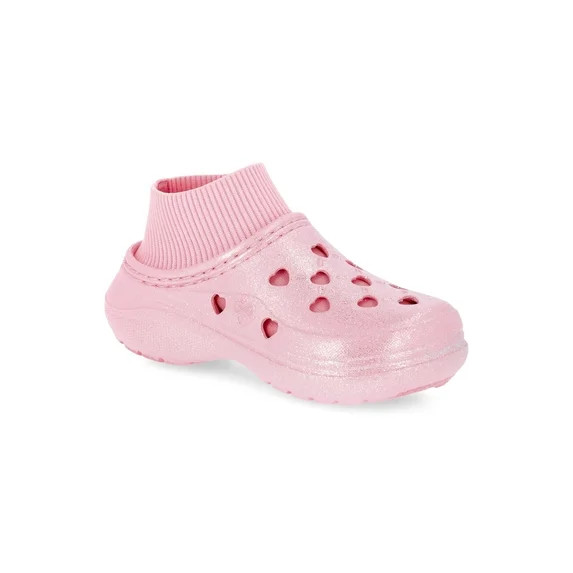 Justice Little & Big Girl Glitter Sock Clog | Walmart (US)