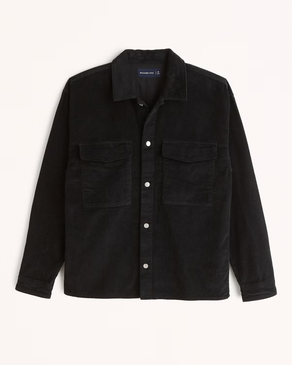 Relaxed Corduroy Shirt Jacket | Abercrombie & Fitch (US)