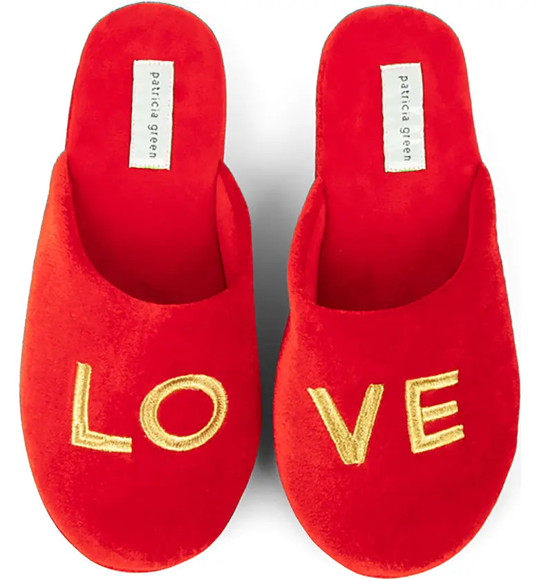 Love Embroidered Slipper | Nordstrom