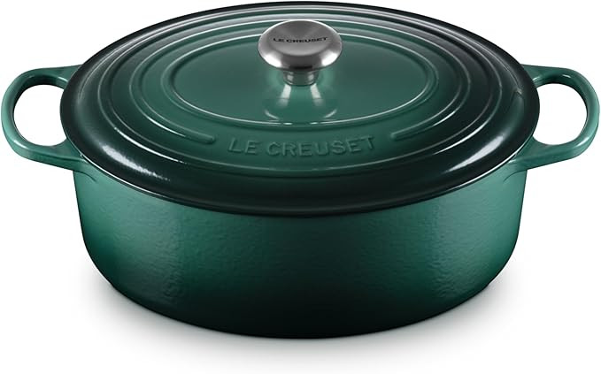 Le Creuset Enameled Cast Iron Signature Oval Dutch Oven, 6.75 qt., Artichaut | Amazon (US)