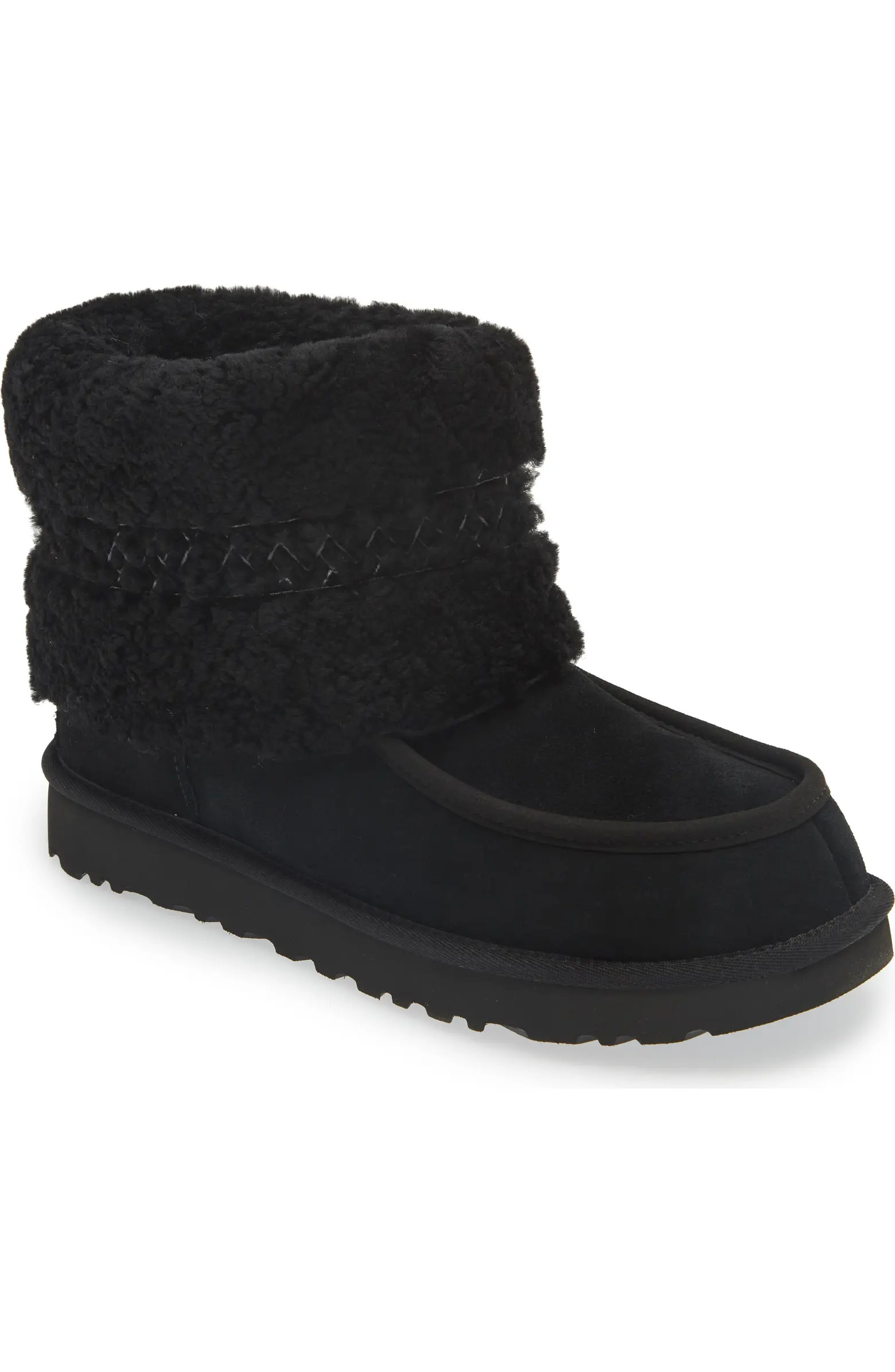 Genuine Sheepskin Mini Braid Boot (Women) | Nordstrom Rack