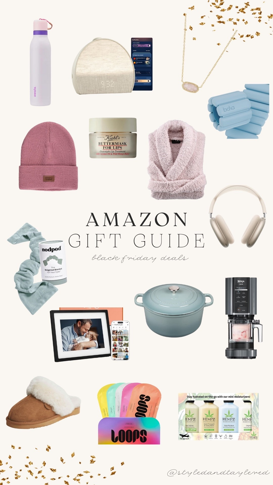 Amazon Black Friday Deals Gift Guide 🎁✨
My favorite cozy, practical, and actually good gift ideas - all on sale. Perfect for moms, sisters, teachers, in-laws, or honestly… yourself. ✨🤍

Shop everything from beauty gifts, cozy robes, weighted eye masks, AirPods Max kitchen must-haves, and Amazon slippers to the cutest self-care sets. 

Amazon Black Friday deals, Amazon gift ideas, holiday gift guide, cozy gift ideas, beauty gifts for her, Amazon home gifts, affordable holiday gifts, Amazon best sellers


#AmazonBlackFriday
#GiftGuide2025
#AmazonHolidayDeals
#GiftsForHer

#LTKCyberWeek #LTKSaleAlert #LTKGiftGuide