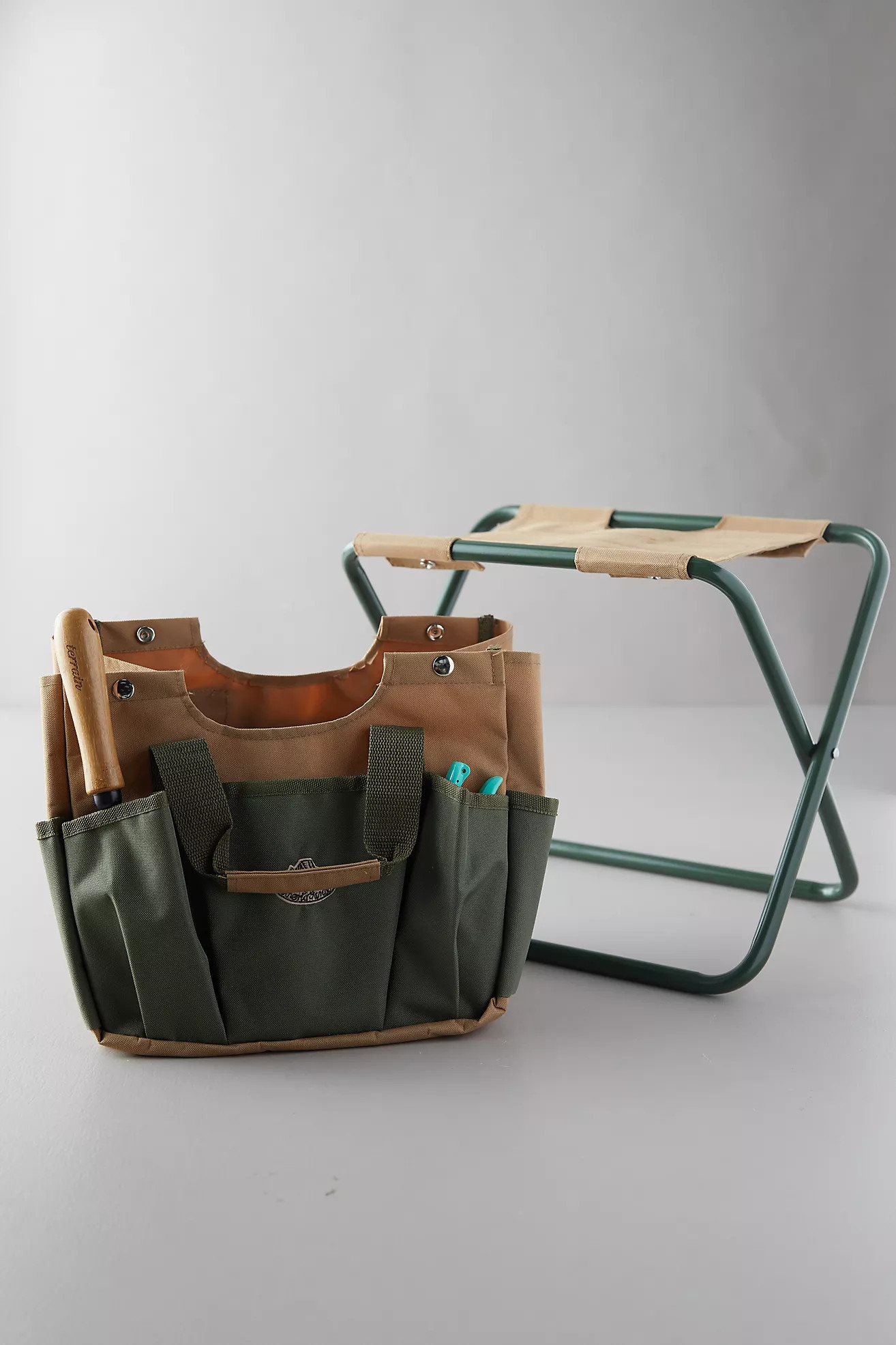 Canvas Carry-All Garden Stool | Anthropologie (US)