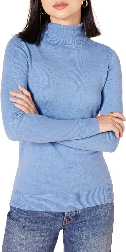 Amazon Essentials Women's Classic-Fit Lightweight Long-Sleeve Turtleneck Sweater (Available in Pl... | Amazon (US)
