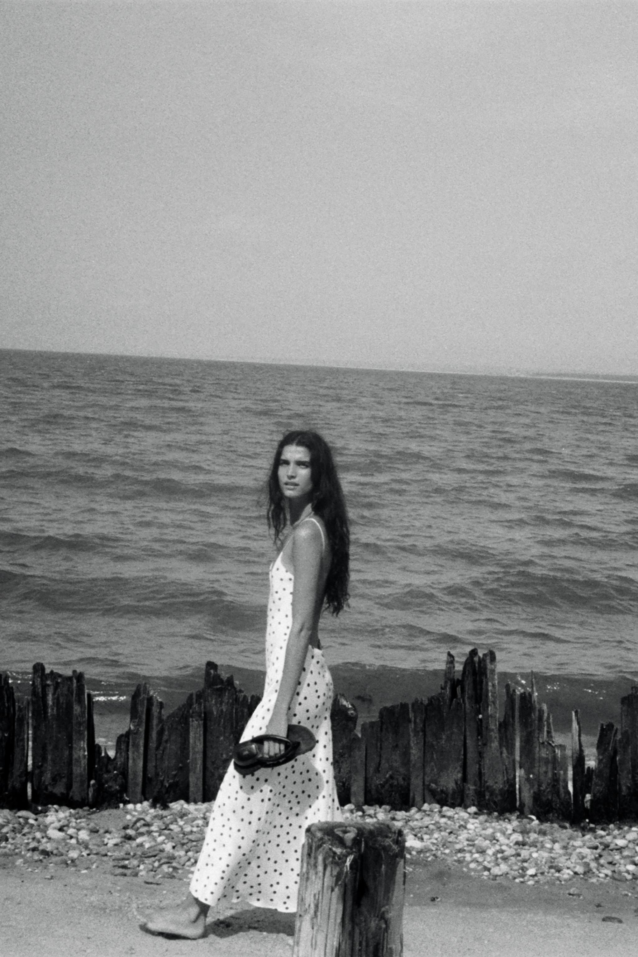 SATIN POLKA DOT MIDI DRESS | Zara US