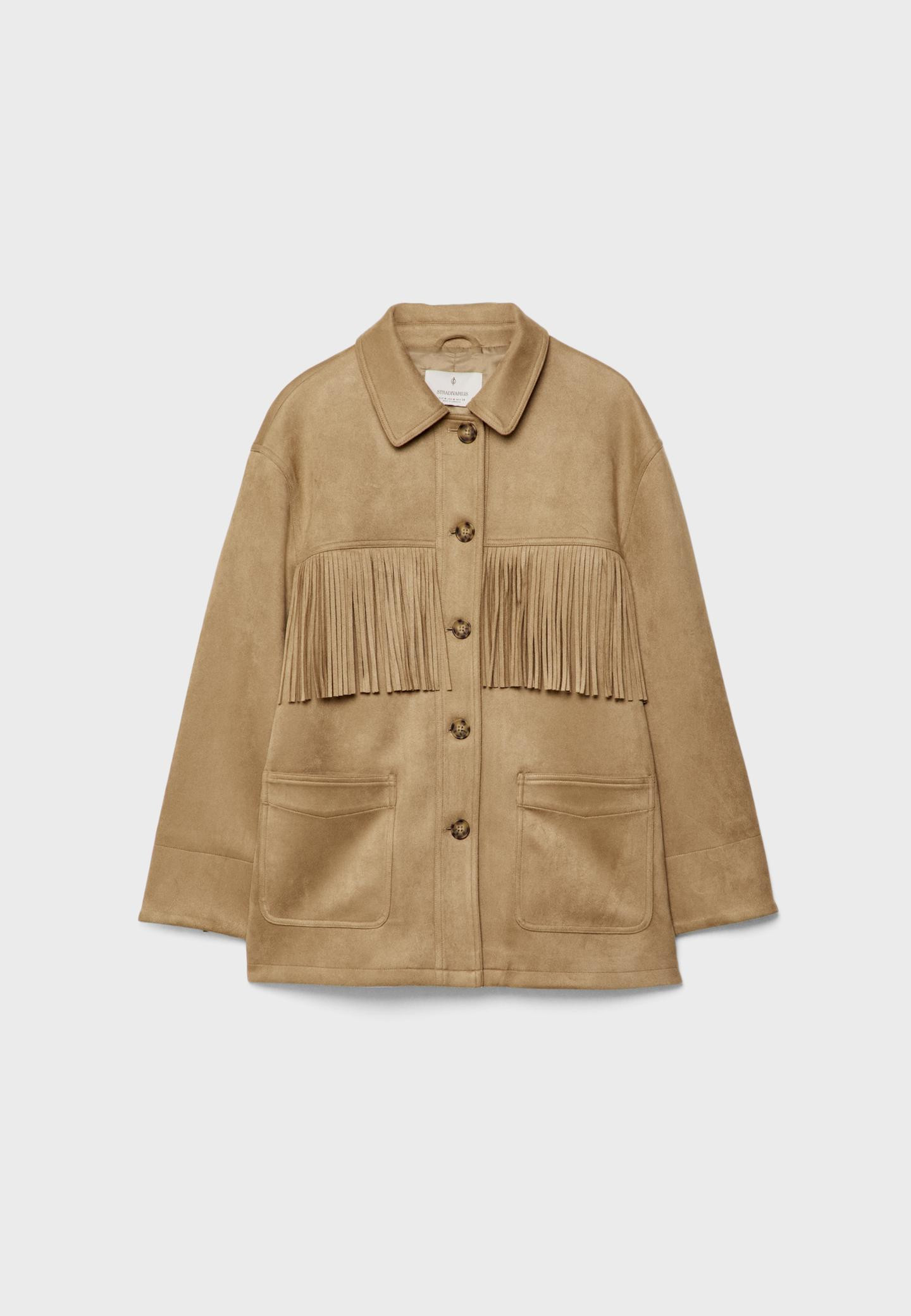 Blouson à franges en suédine | Stradivarius (FR)