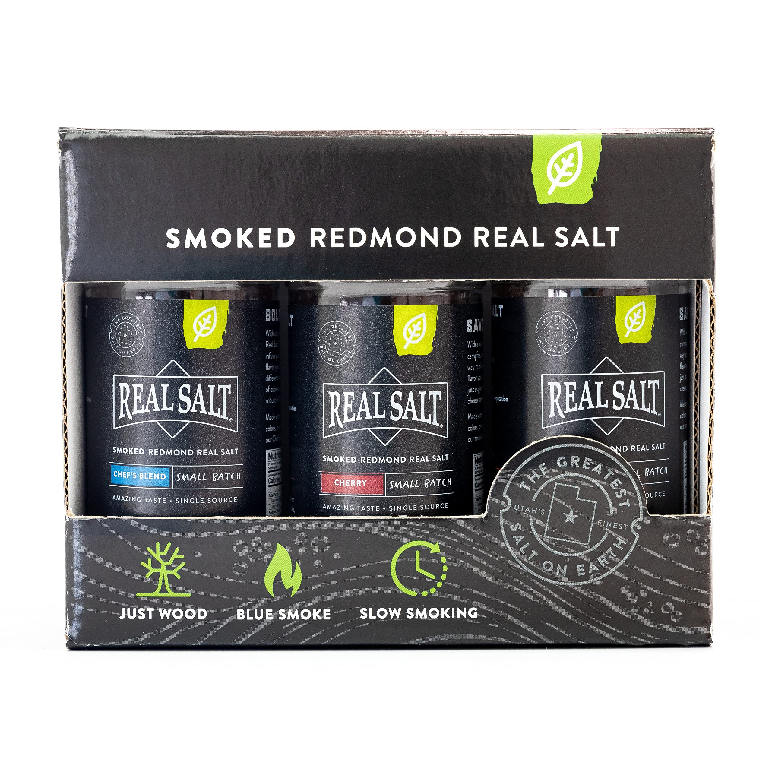 Smoked Redmond Real Salt – Natural Unrefined Gluten Free, Gift Set | Amazon (US)
