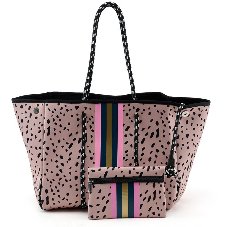 Fugua Adult Women Large Neoprene Tote Bag Beach Totes Handbags with Zipper Pocket | Walmart (US)