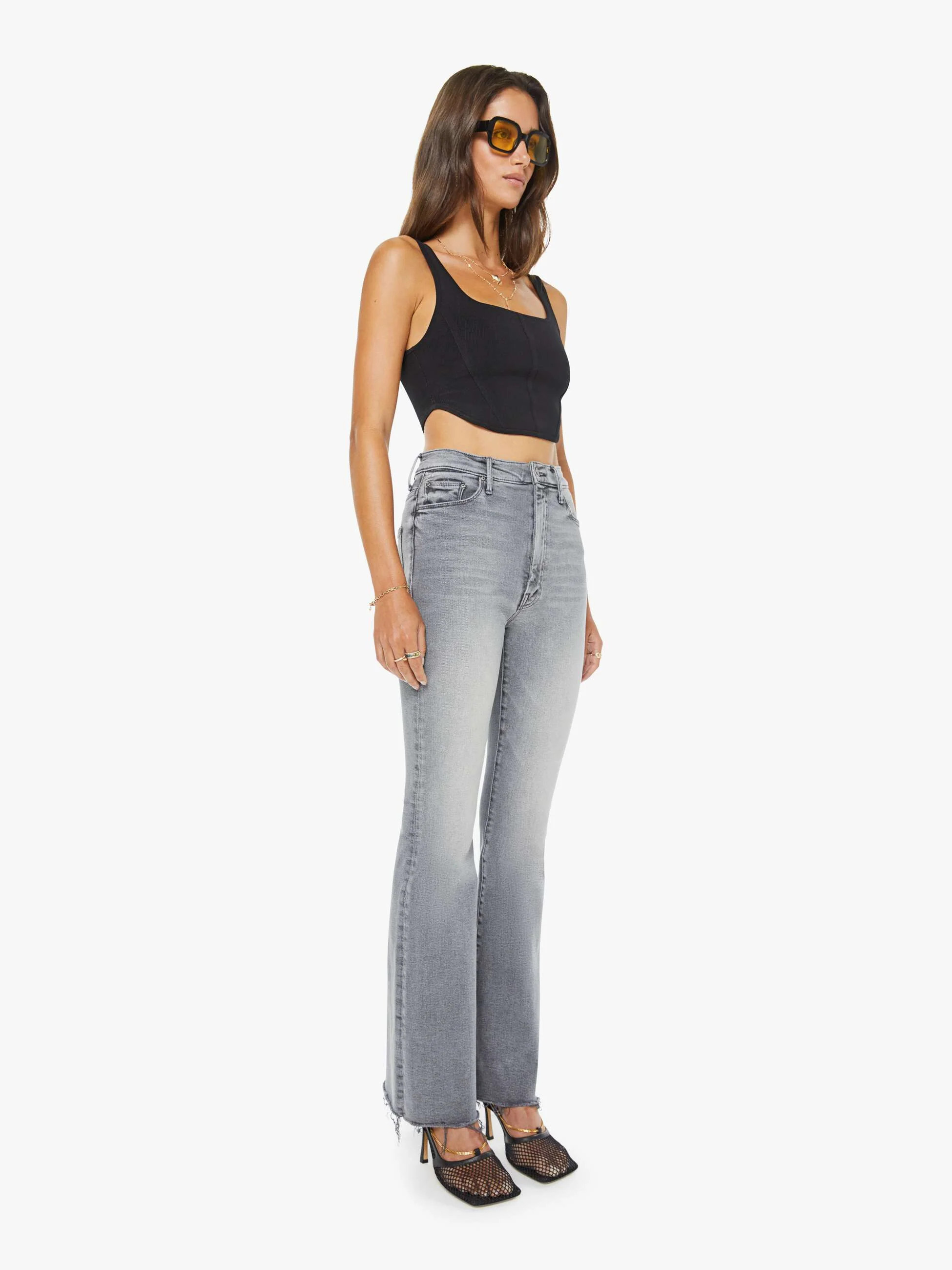 High Waisted Weekender Fray - Catch Me Outside | Mother Denim