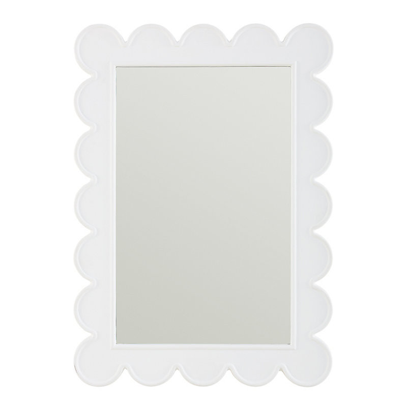Hayli Scallop Mirror - White - Ballard Designs | Ballard Designs, Inc.