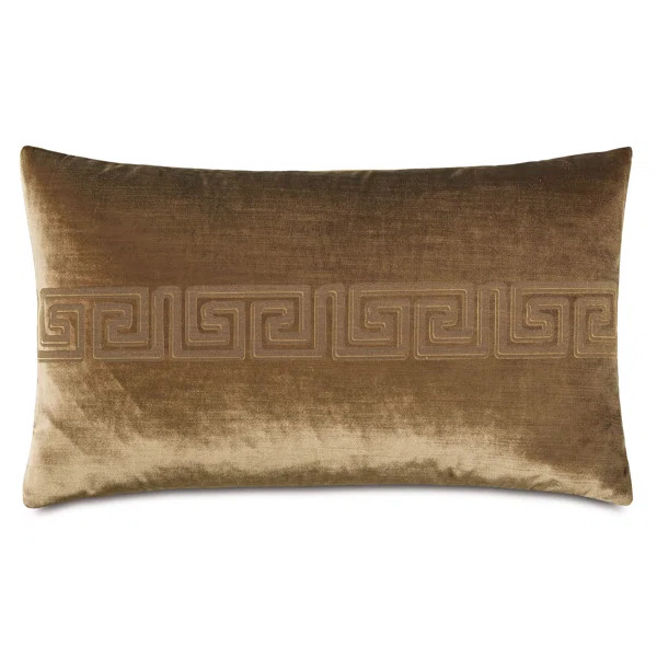 Antiquity Greek Key Rectangular Velvet Pillow Cover & Insert | Wayfair North America