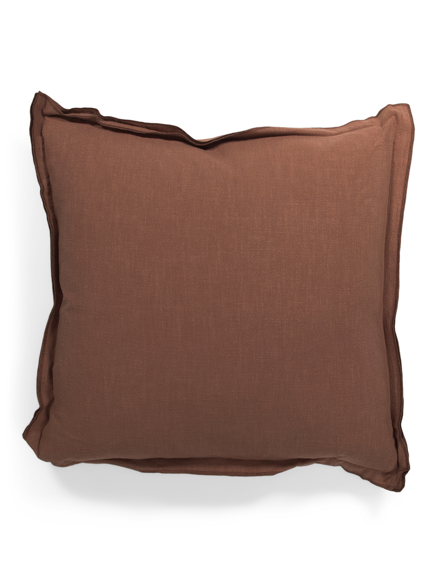 22x22 Linen Blend Luxe Stone Wash Oversized Feather Filled Pillow | TJ Maxx