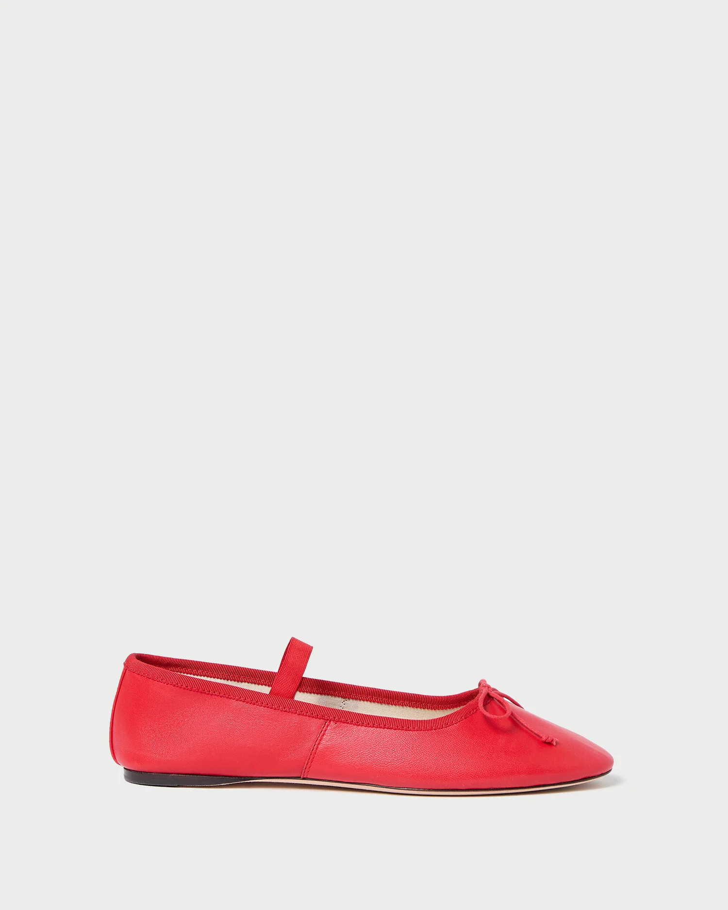 Leonie Red Leather Ballet Flat | Loeffler Randall