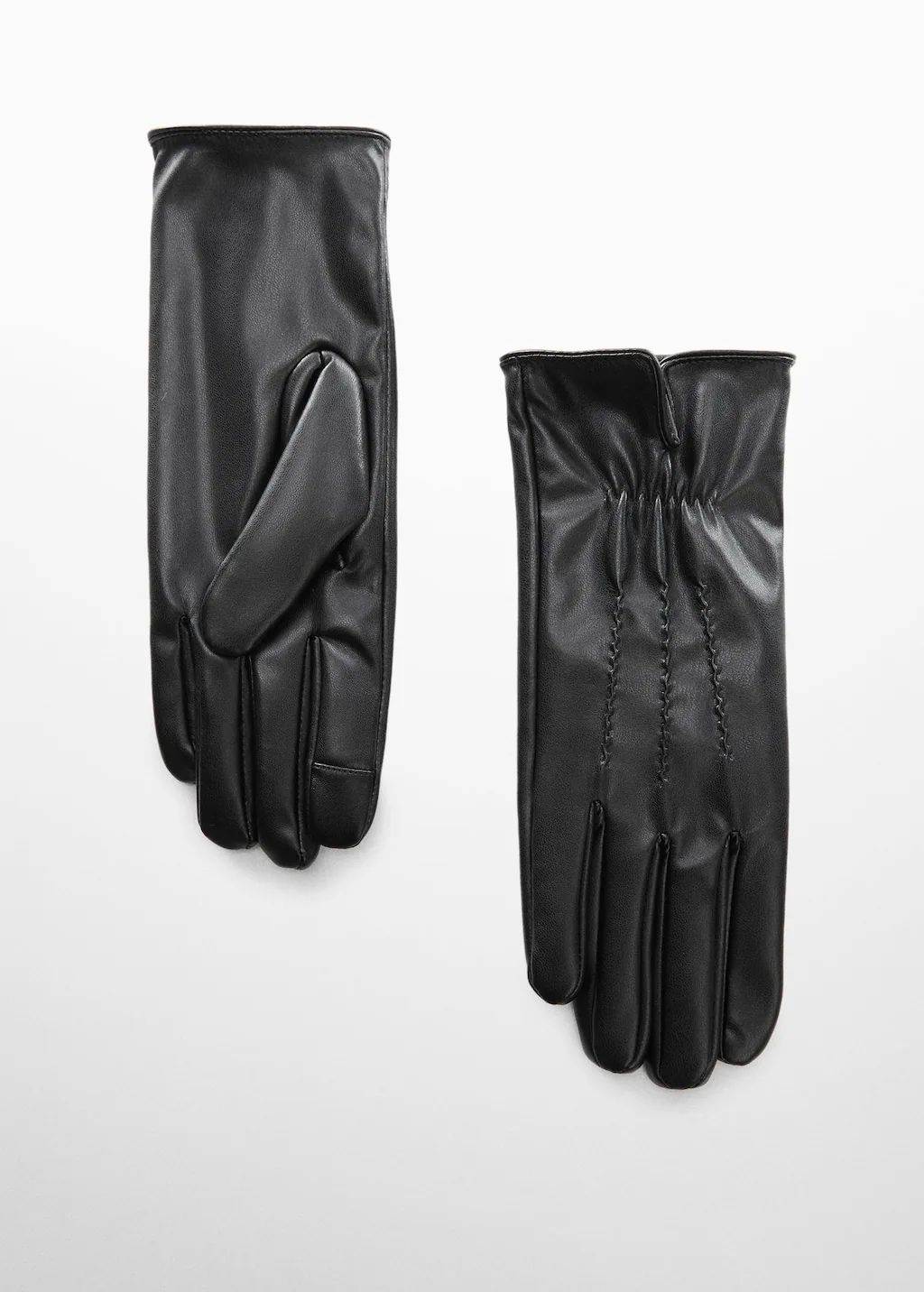 Gloves with decorative seam  -  Women | Mango United Kingdom | MANGO (UK)