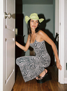 Knox Maxi Dress Zebra | Princess Polly US