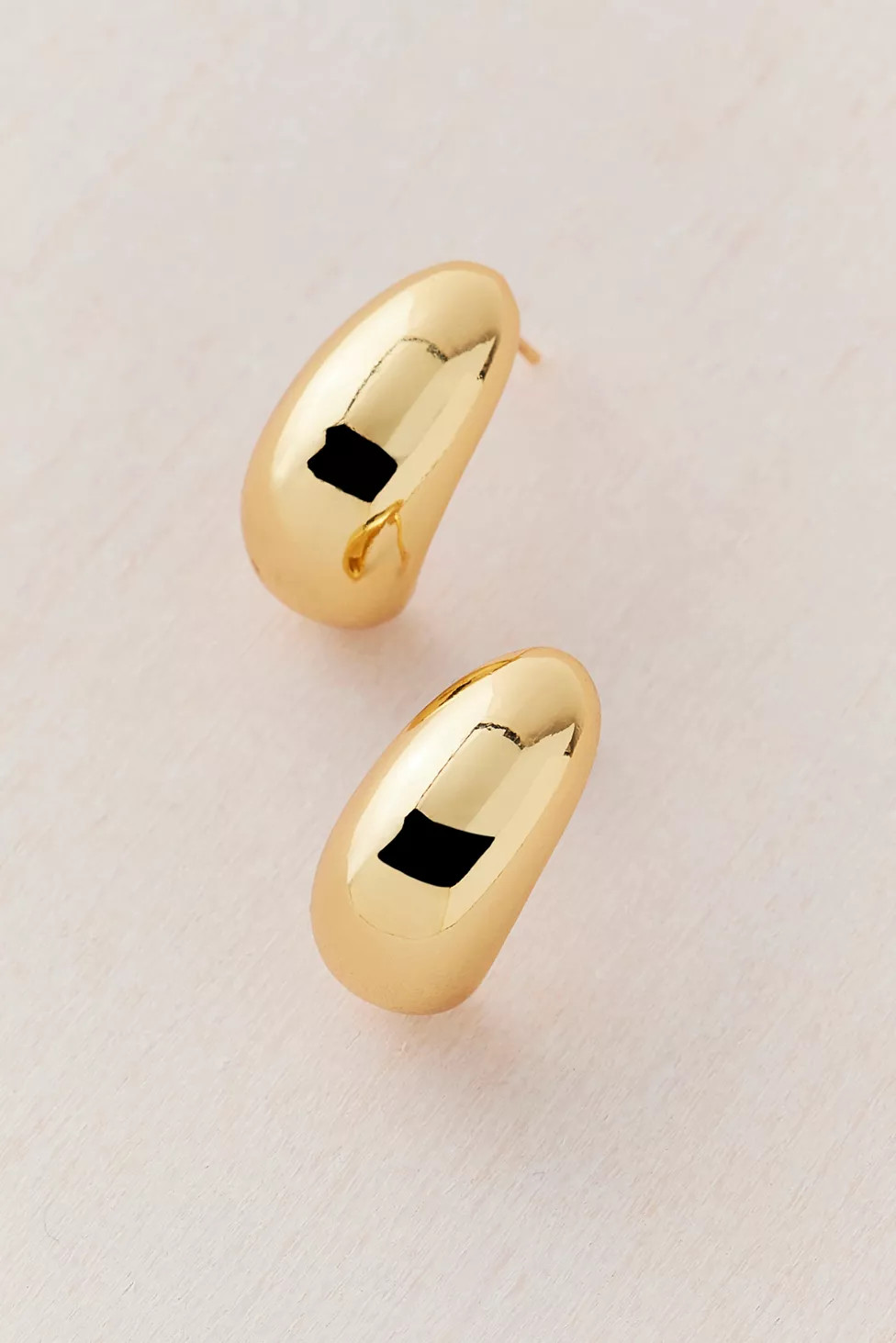 14k Gold Plated Dome Drop Earrings | Urban Outfitters (US and RoW)