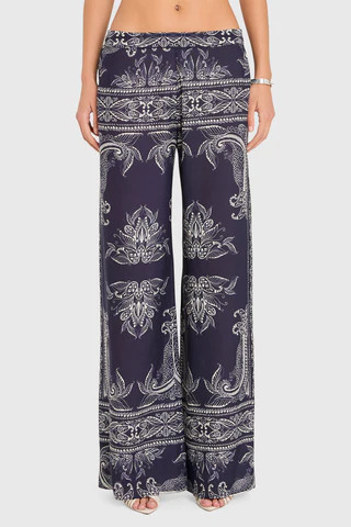 Amanda Uprichard Arielle Pants in Navy - Size XS | Amanda Uprichard