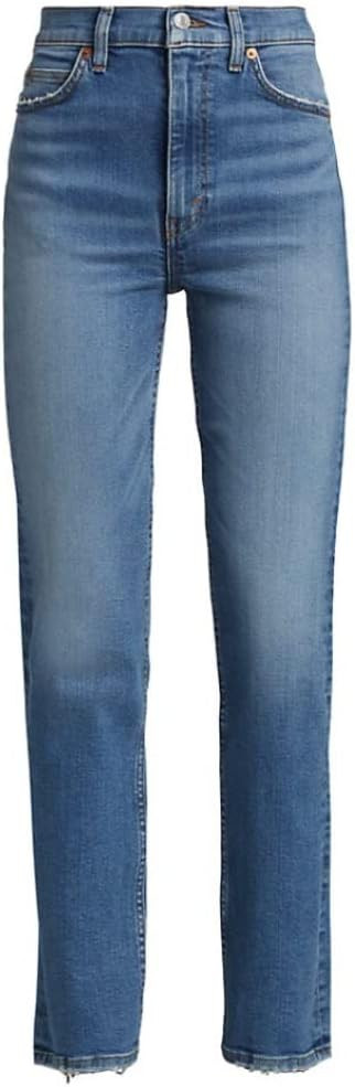 RE/DONE '70s High-Rise Straight-Leg Jeans Laguna Pants High Rise | Amazon (US)