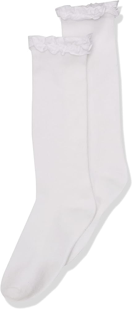 Jefferies Socks Girls' Ruffle Knee High | Amazon (US)