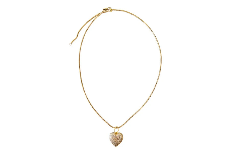 Pave Puffy Heart Pendant Necklace | Lauren Amble Designs
