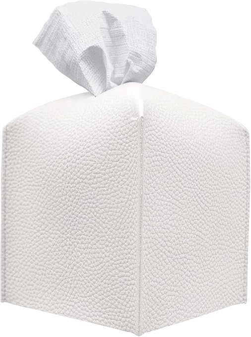 Carrotez Tissue Box Cover, [Refined] Modern PU Leather Square Tissue Box Holder - Decorative Hold... | Amazon (US)