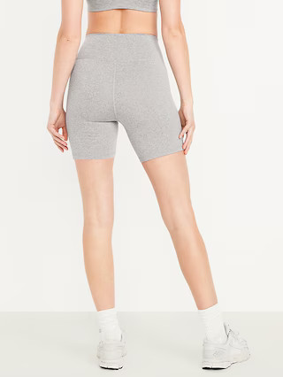 Extra High-Waisted CloudComfy Biker Shorts -- 6-inch inseam | Old Navy (US)