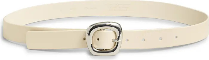 Puffed Buckle Leather Belt | Nordstrom