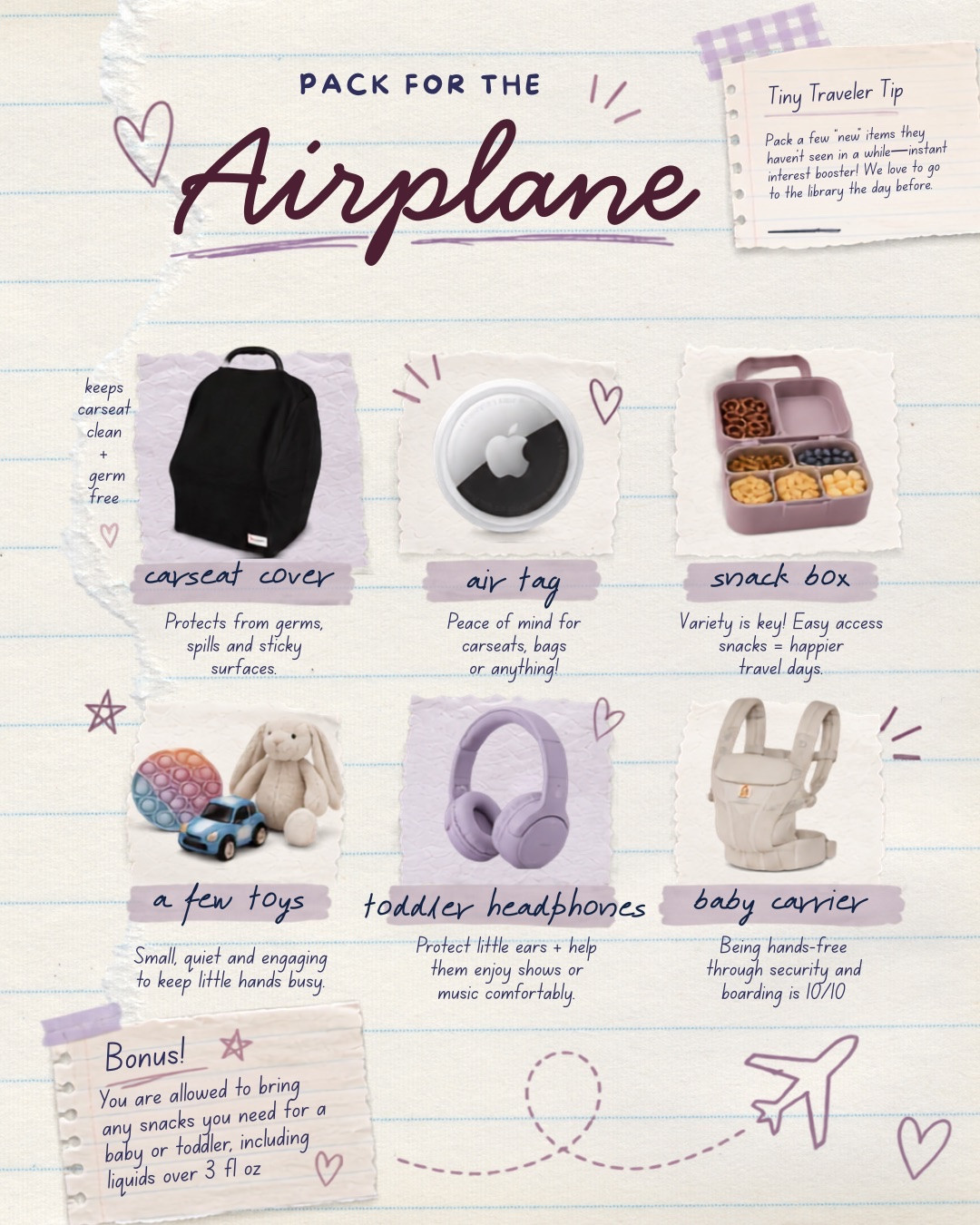 Some of the things we love to have on airplanes while traveling with little kids and babies

#LTKTravel #LTKBaby #LTKKids