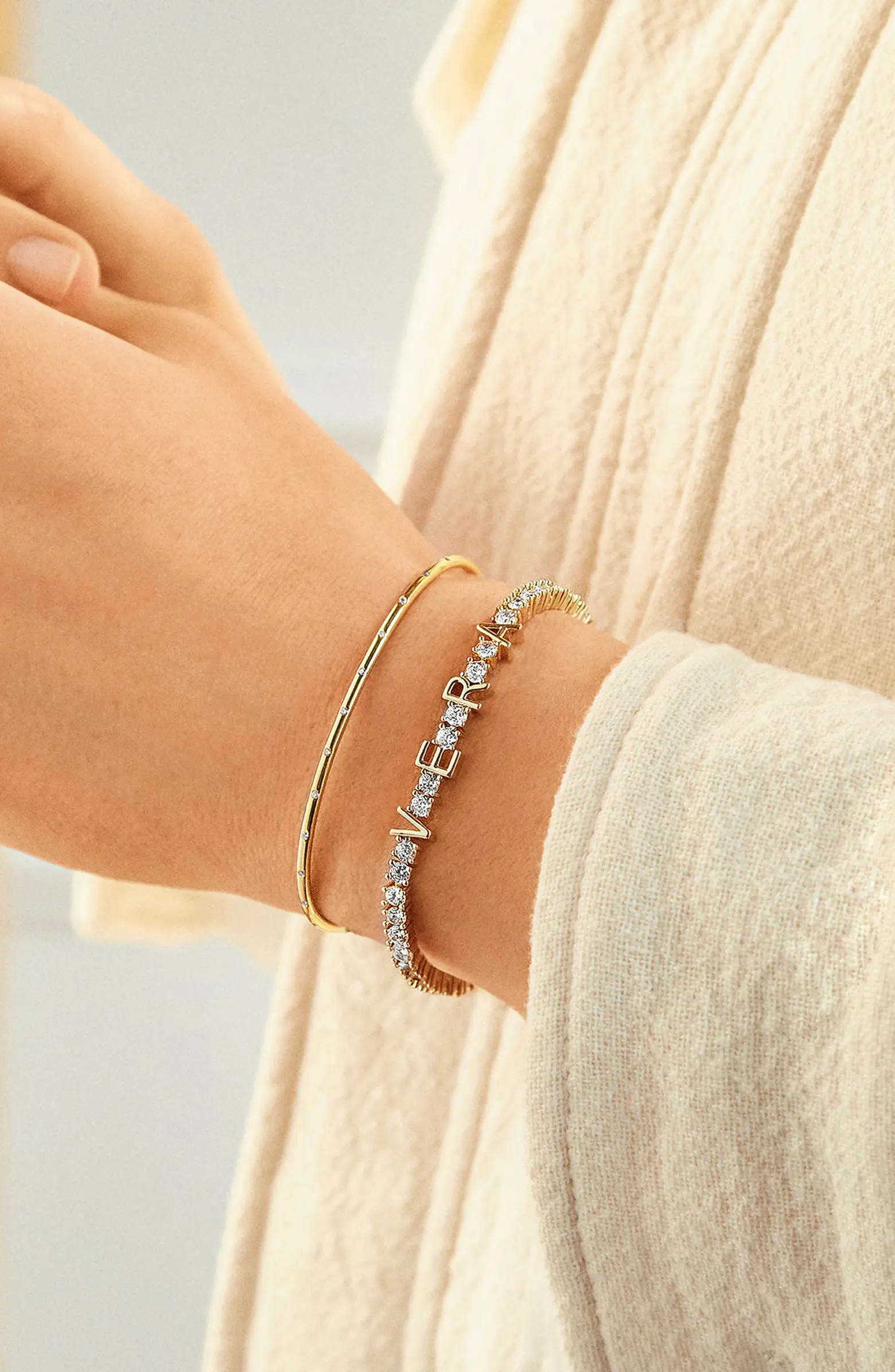 Personalized Cubic Zirconia Tennis Bracelet | Nordstrom