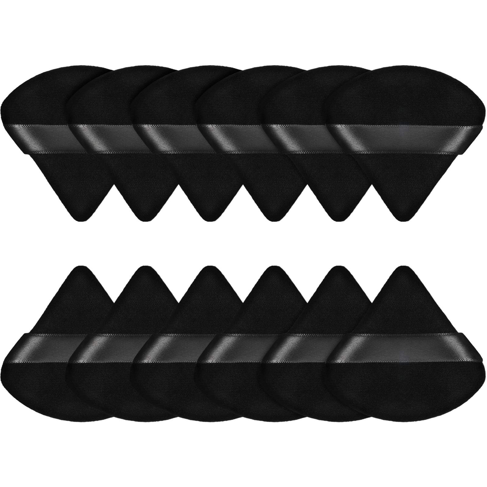 12 Pieces Powder Puff Face Triangle Makeup Puff for Loose Powder Soft Body Cosmetic Foundation Spong | Amazon (US)
