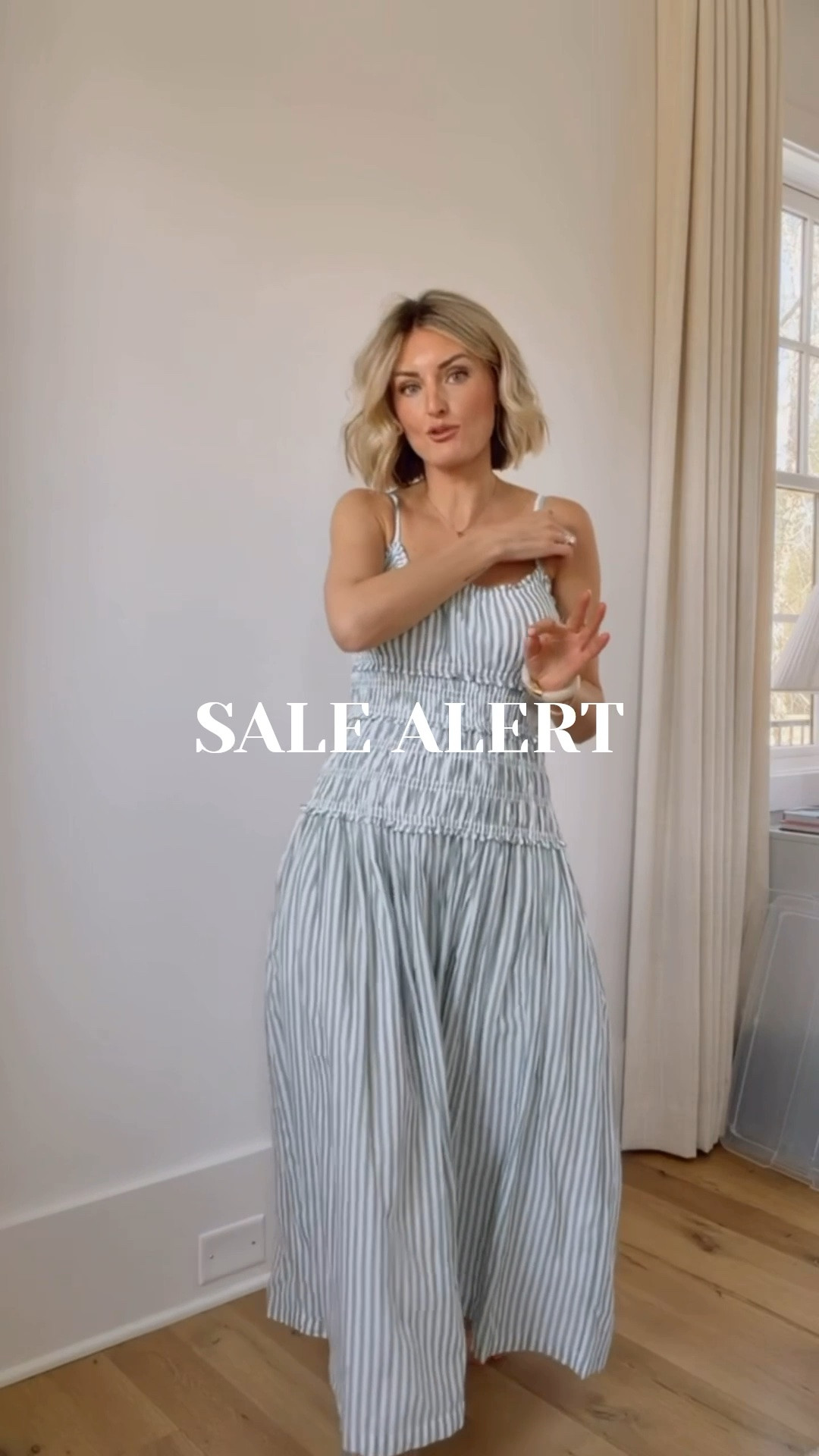 What a perfect summer and spring dress from Abercrombie! The smocked detail on the bodice is so flattering and I have been reaching for this so often since spring! Currently on sale now too! Wearing size S 

Loverly grey, Abercrombie dress, striped drop waist maxi dress for women, clearance finds, sale women’s fashion, timeless capsule wardrobe staples

#LTKSeasonal #LTKSaleAlert #LTKootd
